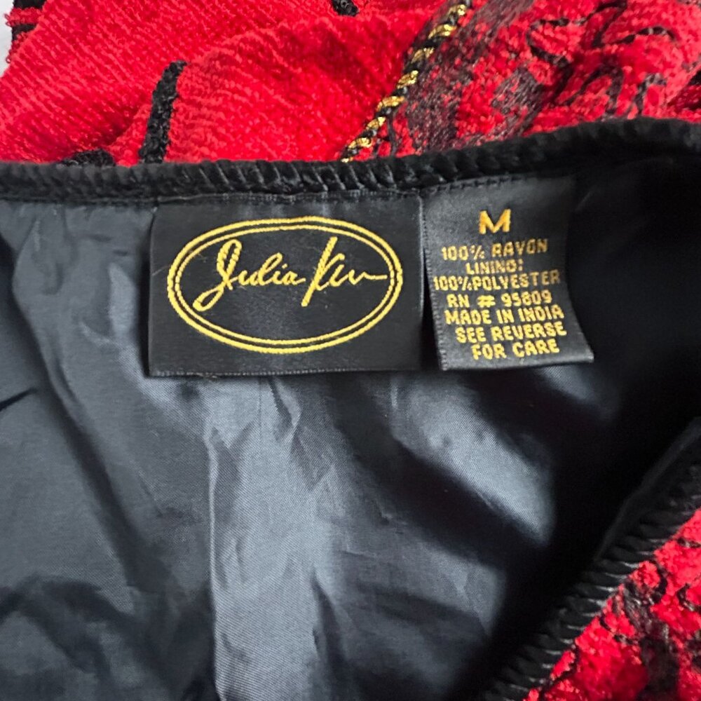 Julia Kin Womens Medium Patchwork Jacket Button-U… - image 3